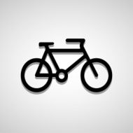 Bicycle icon great for any use Vector EPS10 N2