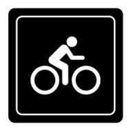 Bicycle icon great for any use Vector EPS10 N3