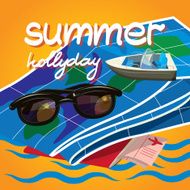 Summer time creative design template N2