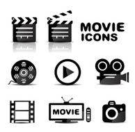 Vector movie icons