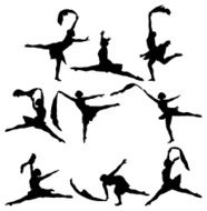 Female dancer in various poses