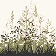 Plants and grasses background