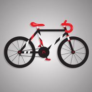 BLACK AND RED BIKE