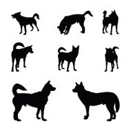 Dog Silhouettes N12