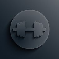 Vector dark circle icon Eps10 N8