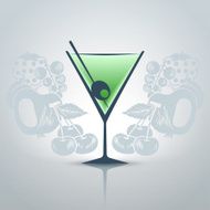 Glass of martini N2