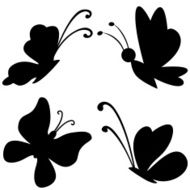 Butterflies Silhouettes N3