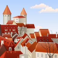 small town landscape