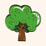 tree theme elements vector eps N3