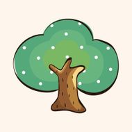 tree theme elements vector eps N6