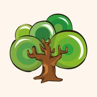 tree theme elements vector eps N8