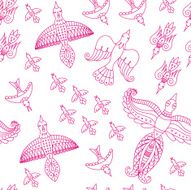 pattern with birds N20