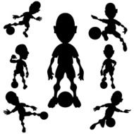 soccer player silhouettes N2