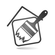Silhouette brush and house
