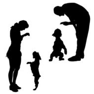 Vector silhouette of poeple N5