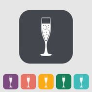 Wine flat icon N4