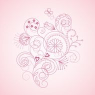 Floral Pattern N933