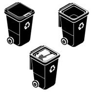 Recycle Bin Silhouette Icon