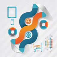 Modern and abstract infographic design