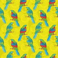 Seamless background parrots