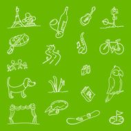 Hobby Symbols Illustration