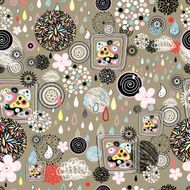 Abstract pattern with drops