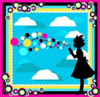 soap bubbles girl N2