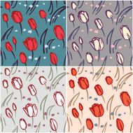 Seamless Floral Pattern N1548