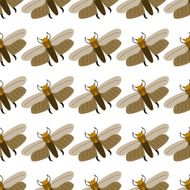 seamless pattern wax moth