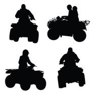 ATV four wheeler riding