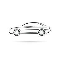 Car abstract lines vector design concept N5