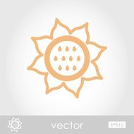 Vector Sunflower icon