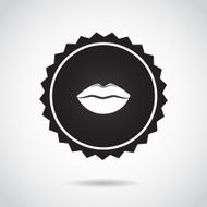 Lips badge