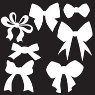 Vector silhouette bows N2