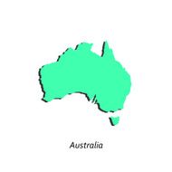 Map of Australia for your design