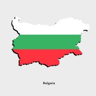 Map of Bulgaria for your design N2