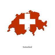 Map of Switzerland for your design N2