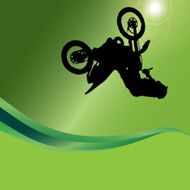 Vector silhouette of a motorcycle N9