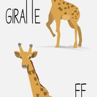 Giraffe - vector illustration