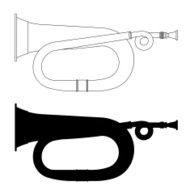 bugle silhouette