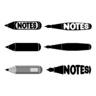 Business icons pen and pencil N2