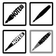 Business icons pen