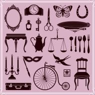 Vintage Objects and Icons Set 2