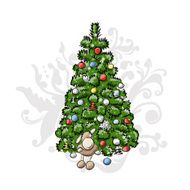 Christmas tree sketch for your design