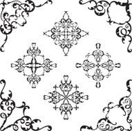 Baroque art corner set N2