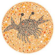 Coaster silhouette of a dark crab