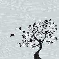 Birds in a tree