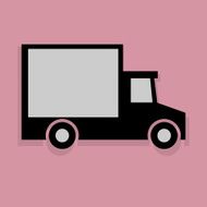 Transportation icon or sign