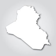 Iraq Silhouette White
