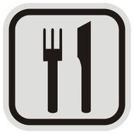 knife and fork pizza frame